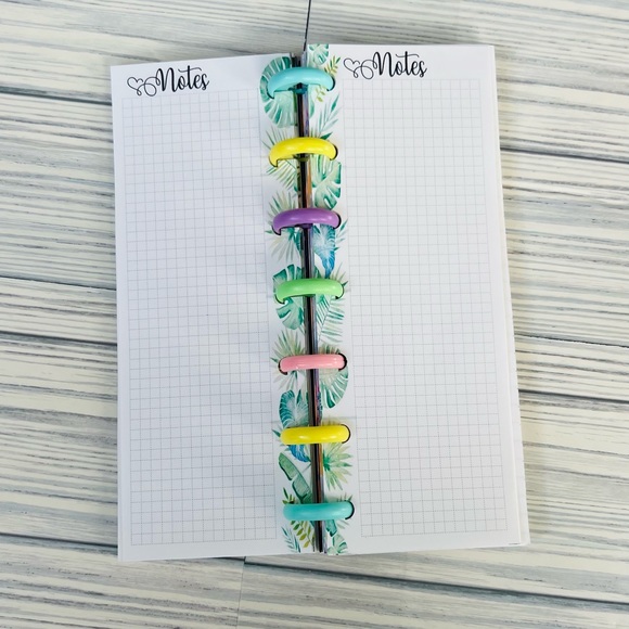 Planner tropical palm leaves monstera inserts extension pack 6 months - Picture 4 of 8